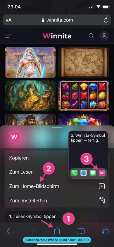 Winnita auf dem iPhone installieren – Winnita