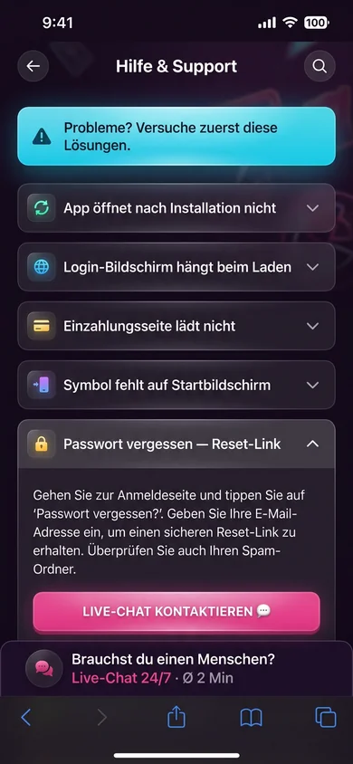 Winnita App — häufige Probleme & Lösungen – Winnita